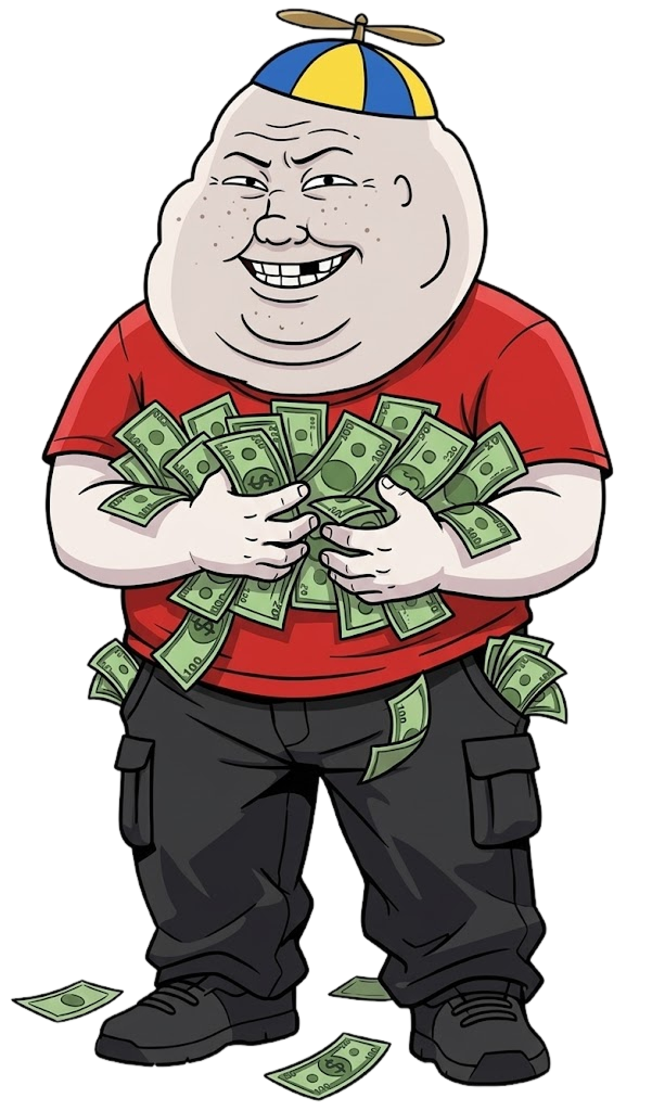 Tradoor Guy with Money